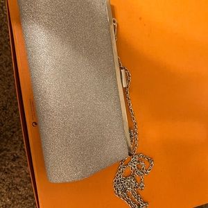 Solver glitter clutch from Windsor. BRAND NEW NEVER USED